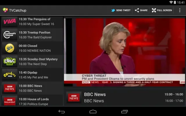 TVCatchup android App screenshot 10